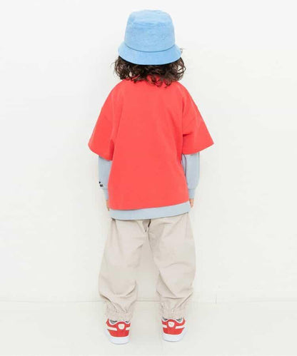 兩件套層次拼接T恤