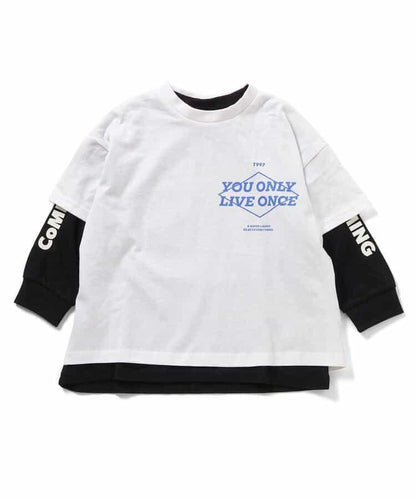 兩件套層次拼接T恤