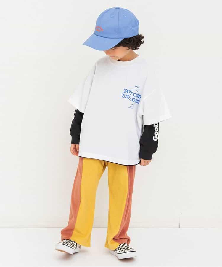 兩件套層次拼接T恤