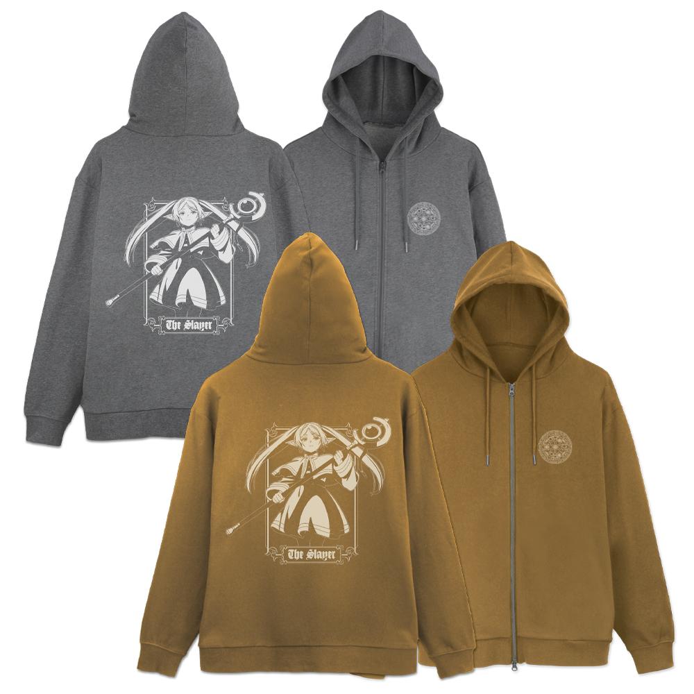 《葬送的芙莉蓮》 フリーレン 拉鍊連帽衛衣 Ver.2.0 MIX GRAY M碼