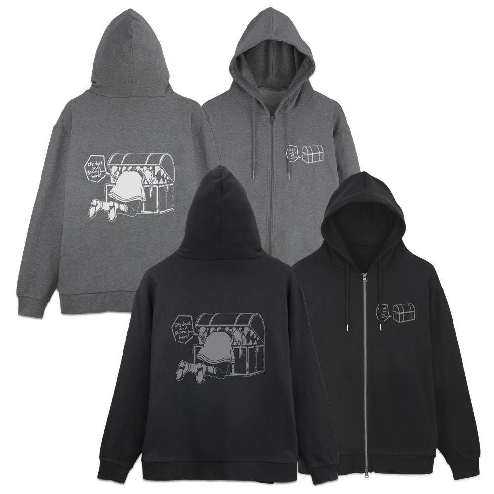 《葬送的芙莉蓮》 フリーレン 拉鍊連帽衛衣 XXL款 BLACK