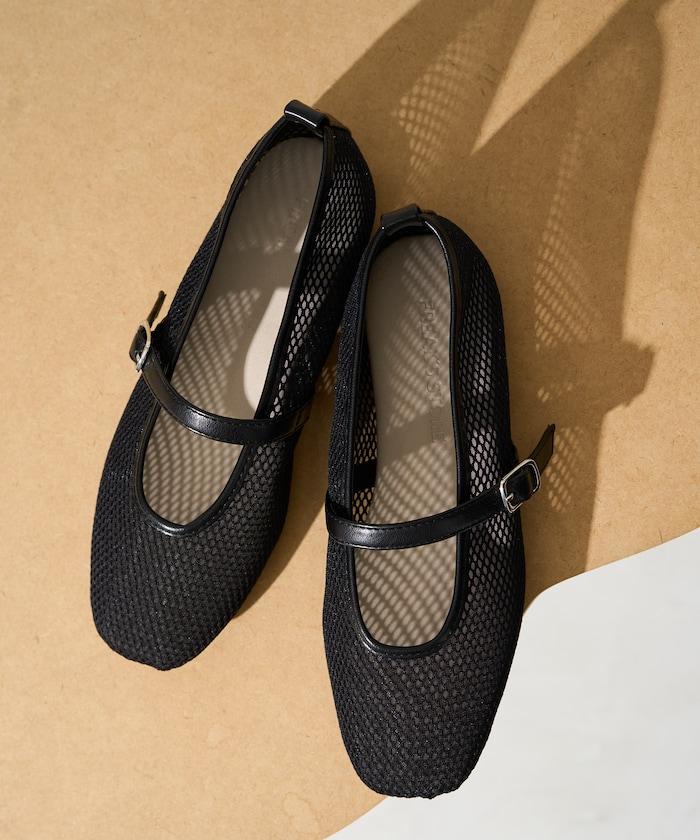 網面設計 芭蕾平底鞋