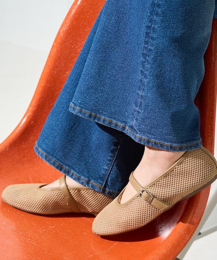 網面設計 芭蕾平底鞋