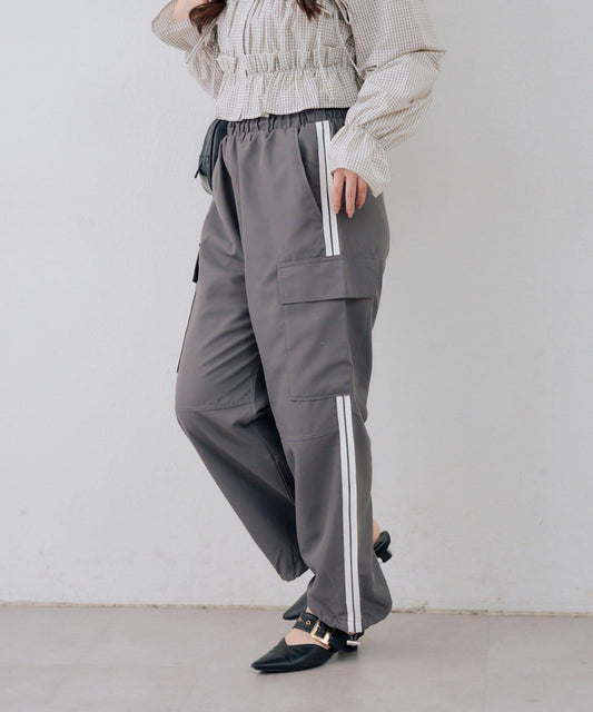 側條紋設計 工裝褲
