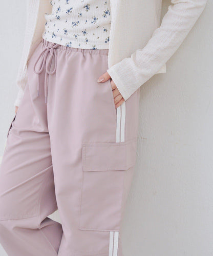 側條紋設計 工裝褲