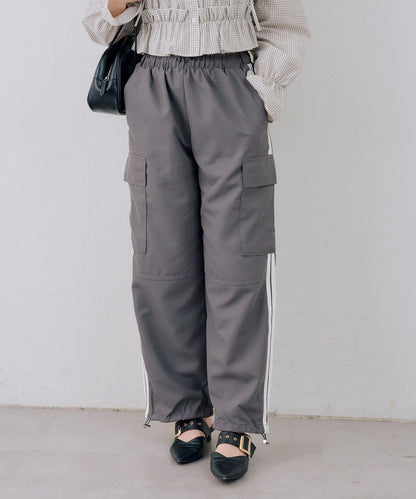 側條紋設計 工裝褲