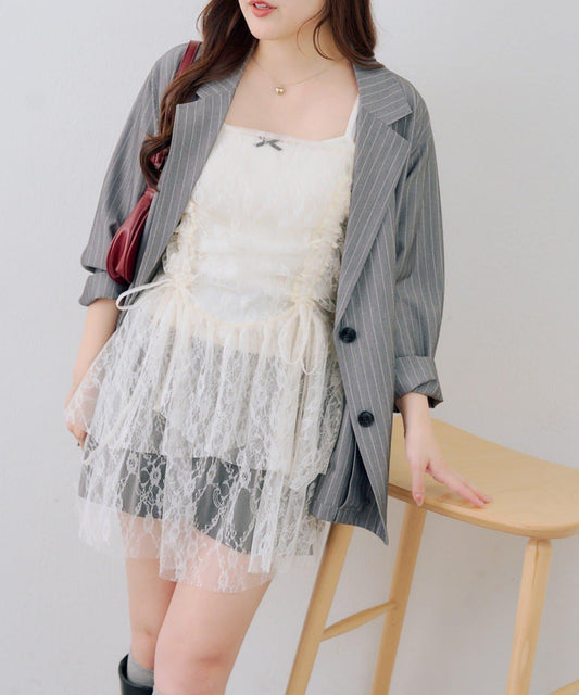 RMAF 側褶皺 罩衫連衣裙