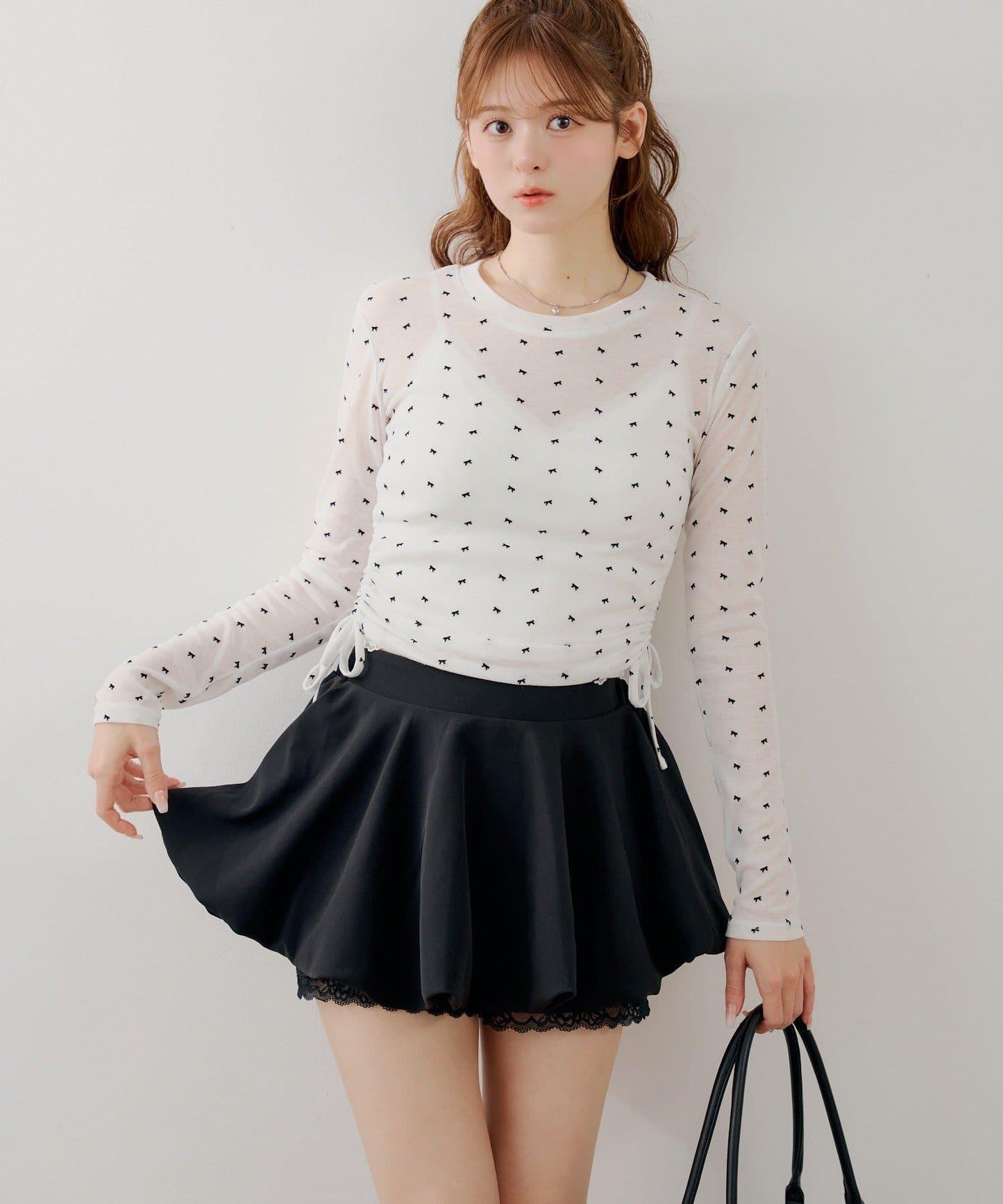 層次泡泡迷你半身裙