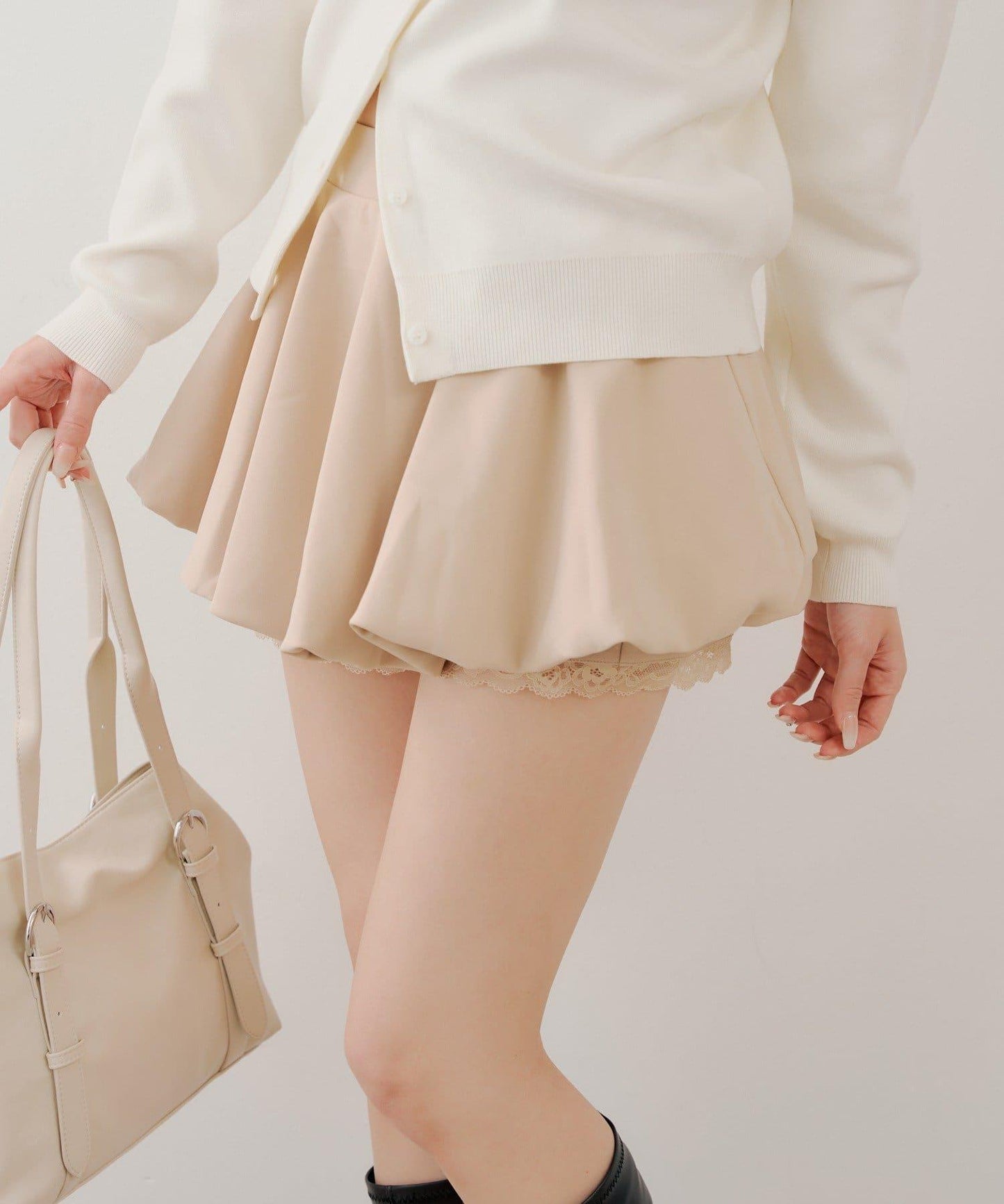 層次泡泡迷你半身裙