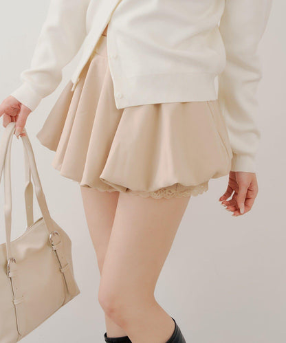 層次泡泡迷你半身裙