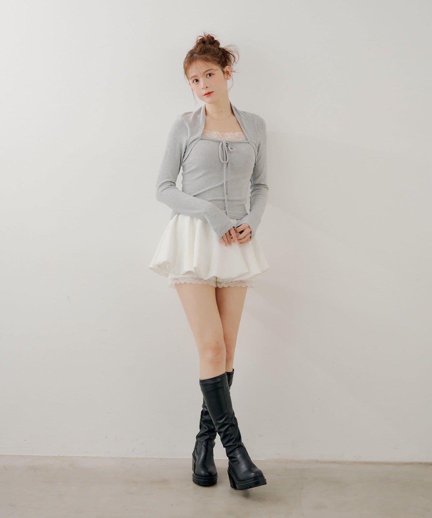 層次泡泡迷你半身裙