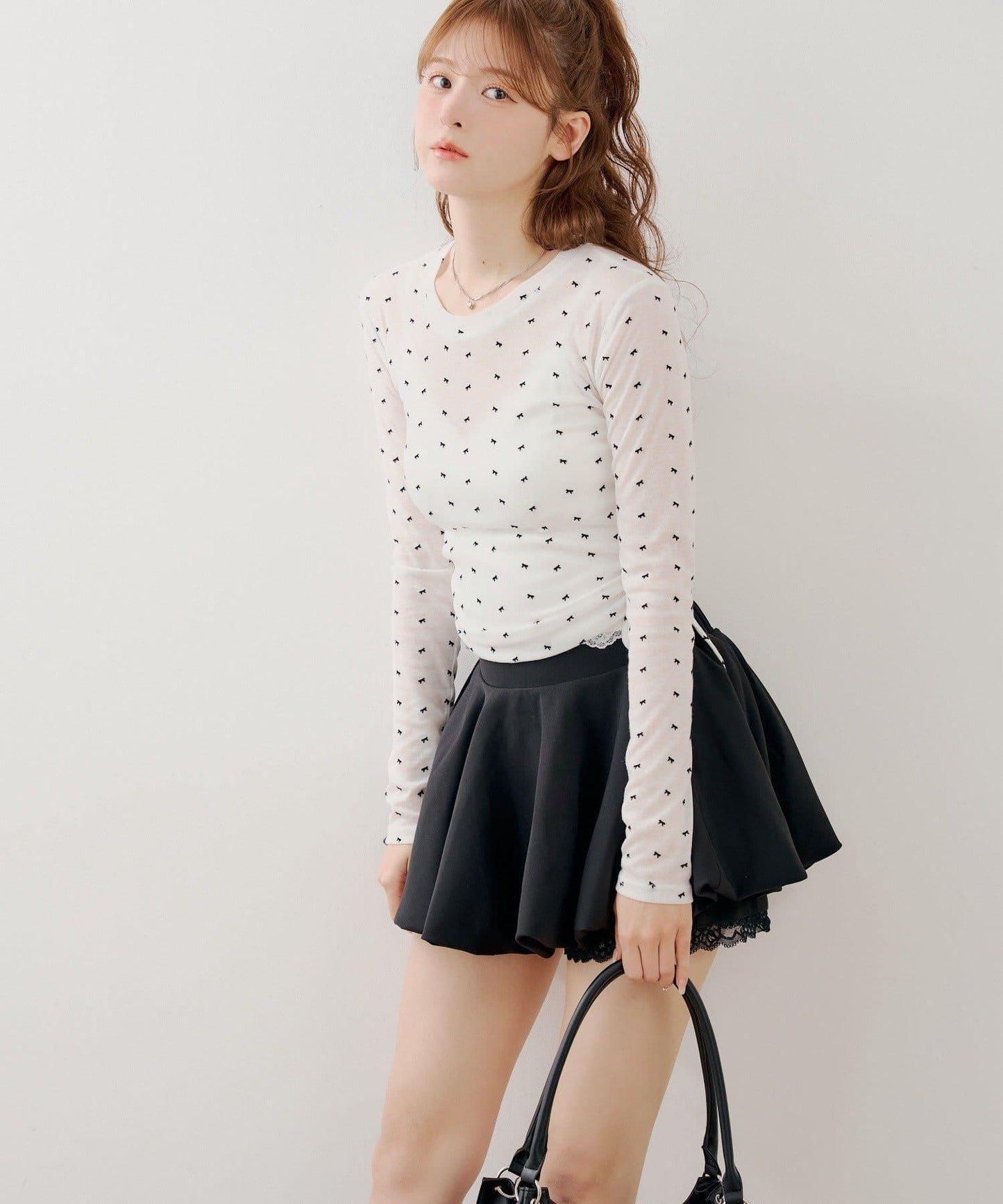 層次泡泡迷你半身裙