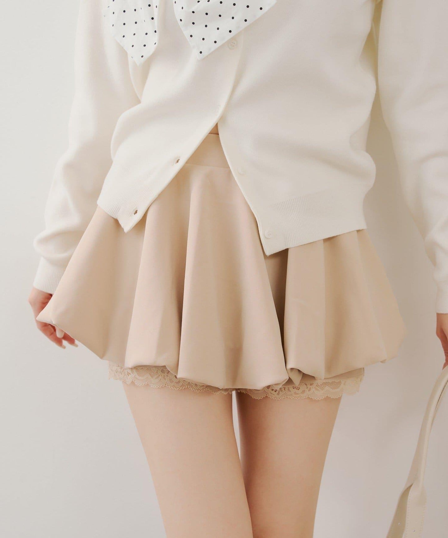 層次泡泡迷你半身裙