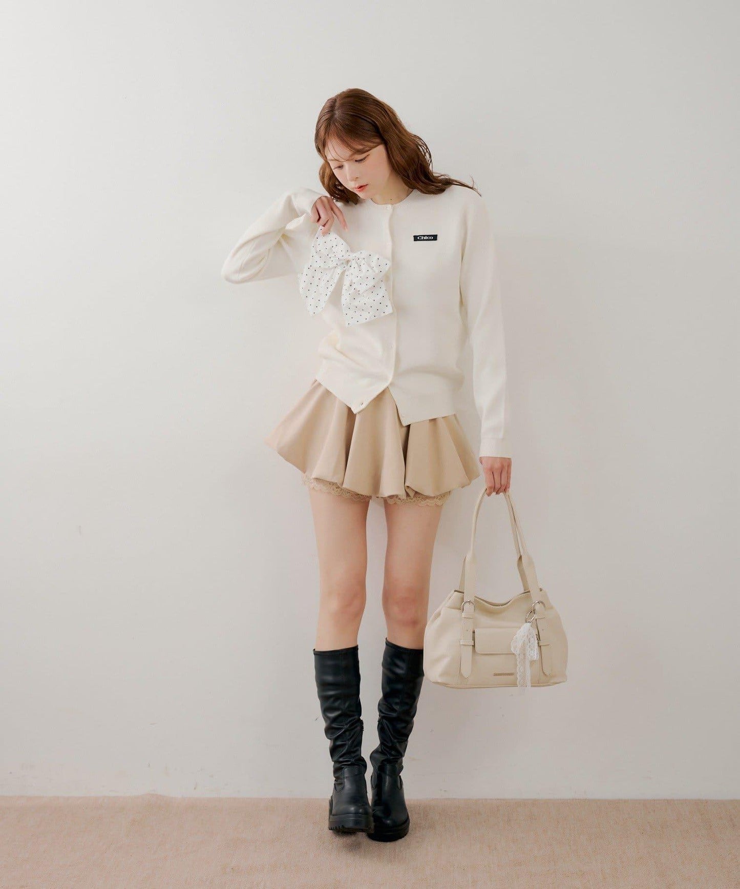 層次泡泡迷你半身裙