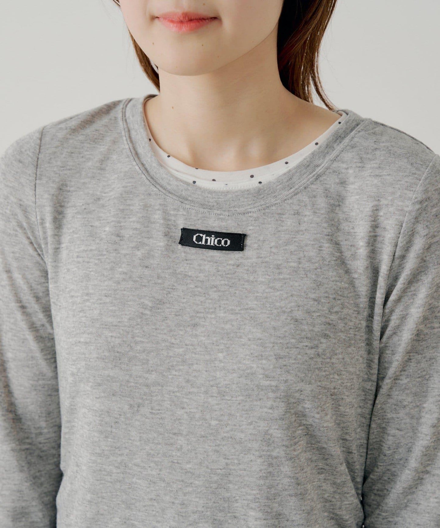 側抽繩層疊設計連衣裙