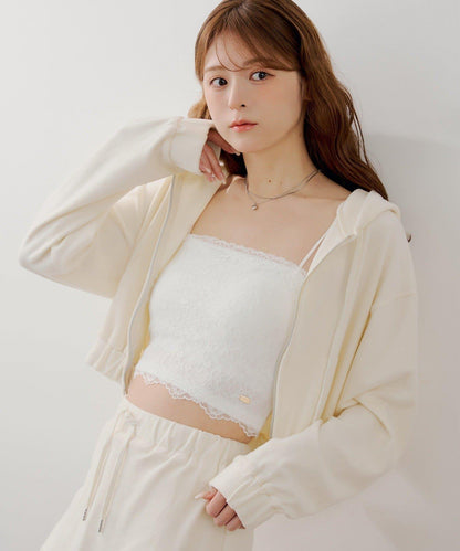 帶杯 露肩 蕾絲 抹胸