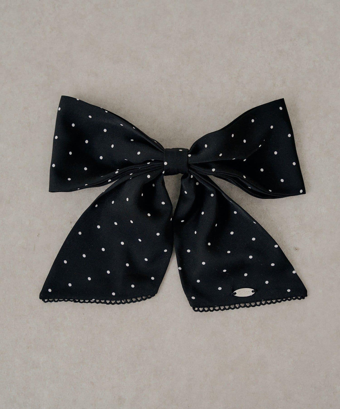 蕾絲邊蝴蝶結髮夾