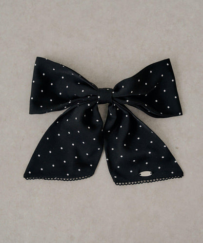 蕾絲邊蝴蝶結髮夾