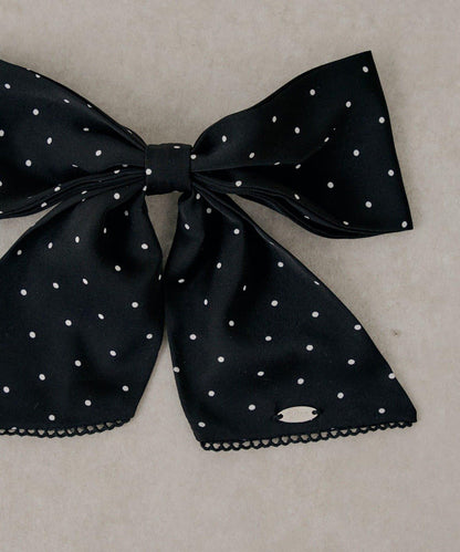 蕾絲邊蝴蝶結髮夾