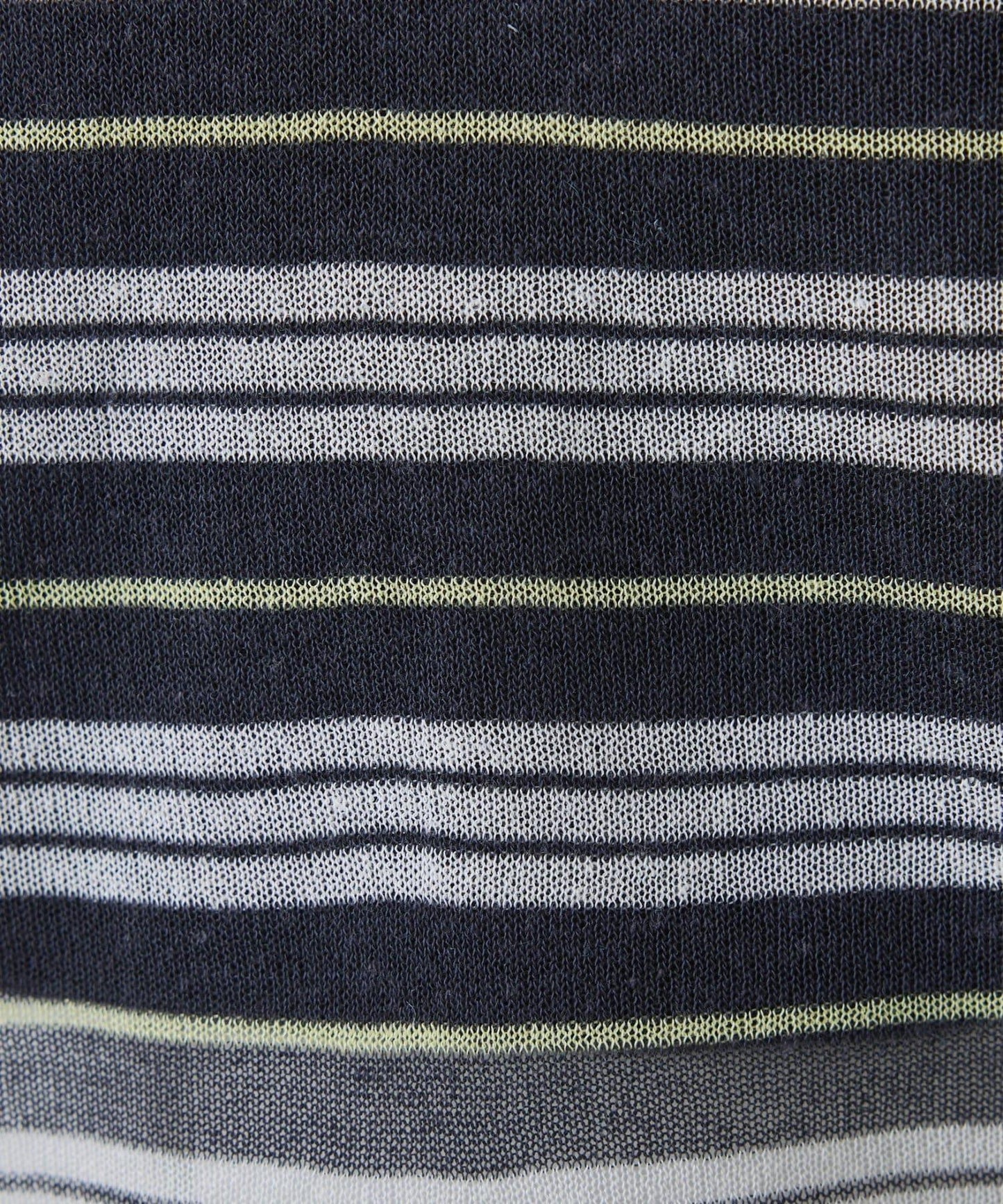 透紗條紋POLO領針織上衣