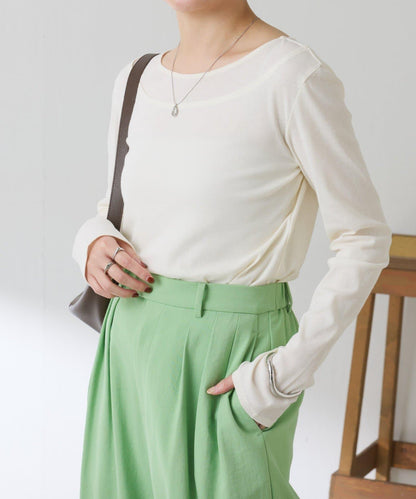 一件即可完成搭配 仿疊穿設計 長袖T恤