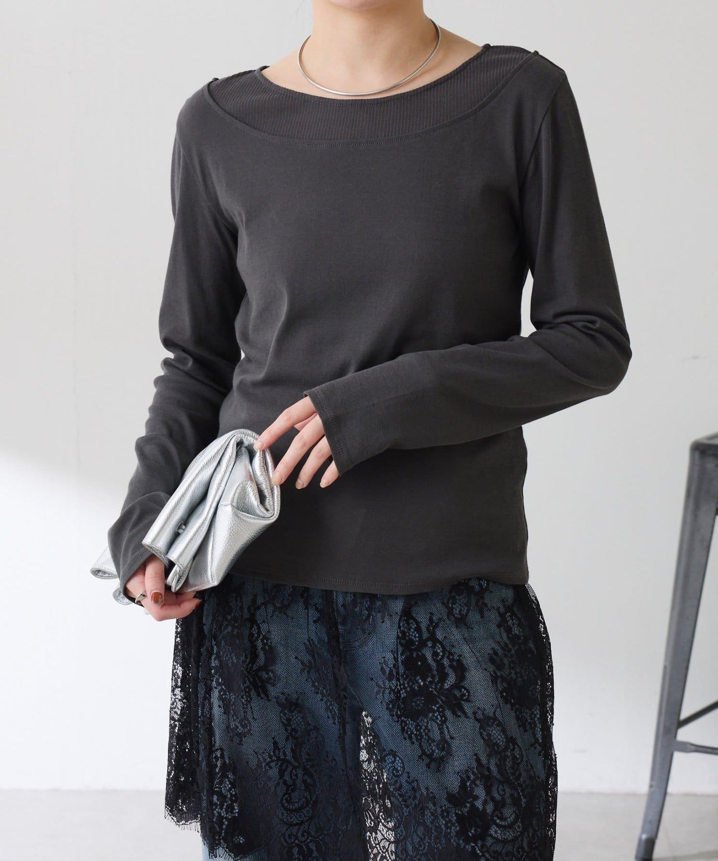 一件即可完成搭配 仿疊穿設計 長袖T恤