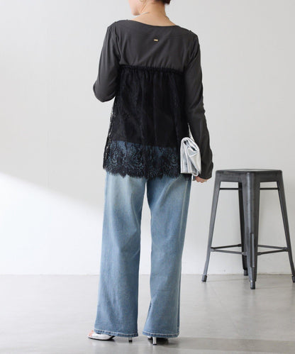 一件即可完成搭配 仿疊穿設計 長袖T恤