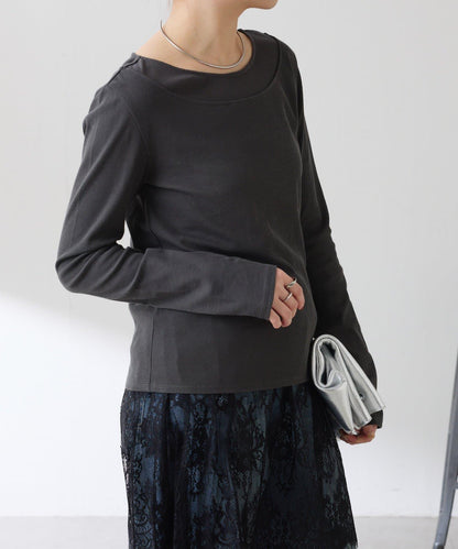 一件即可完成搭配 仿疊穿設計 長袖T恤