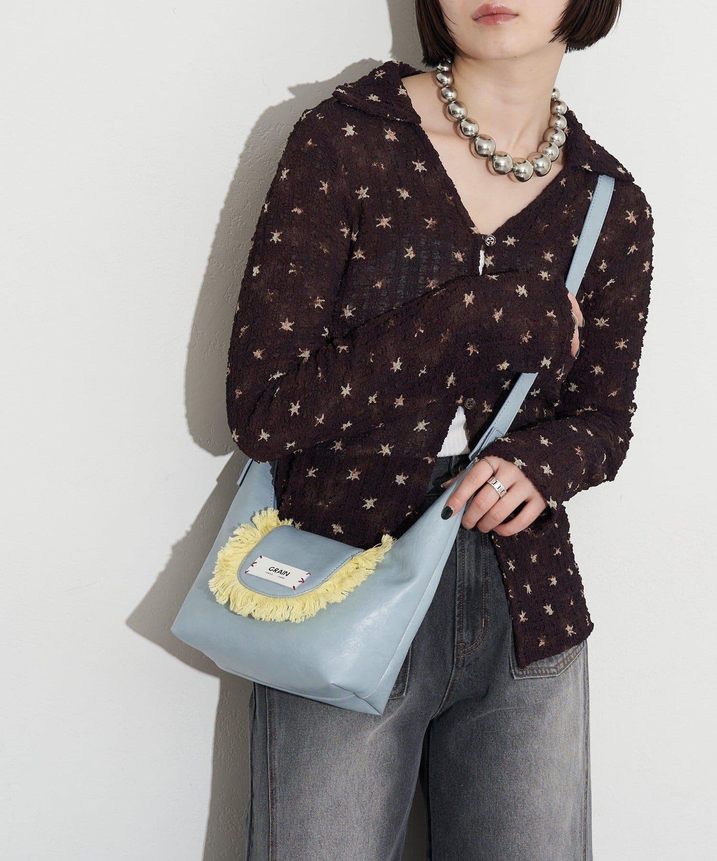 GRAIN 流蘇 2WAY 迷你斜挎包