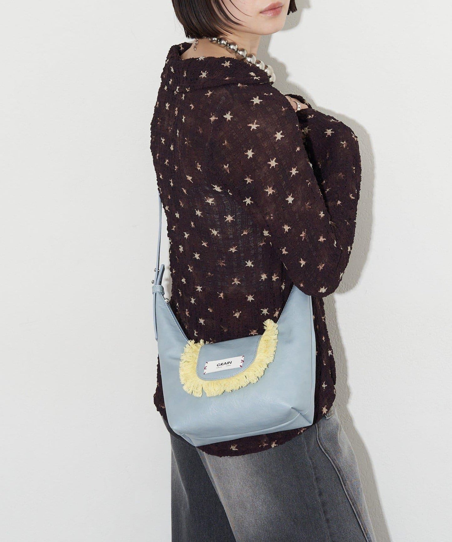 GRAIN 流蘇 2WAY 迷你斜挎包
