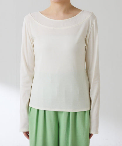 一件即可完成搭配 仿疊穿設計 長袖T恤