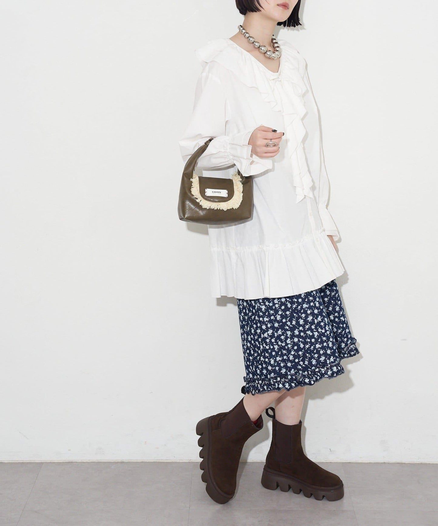 GRAIN 流蘇 2WAY 迷你斜挎包