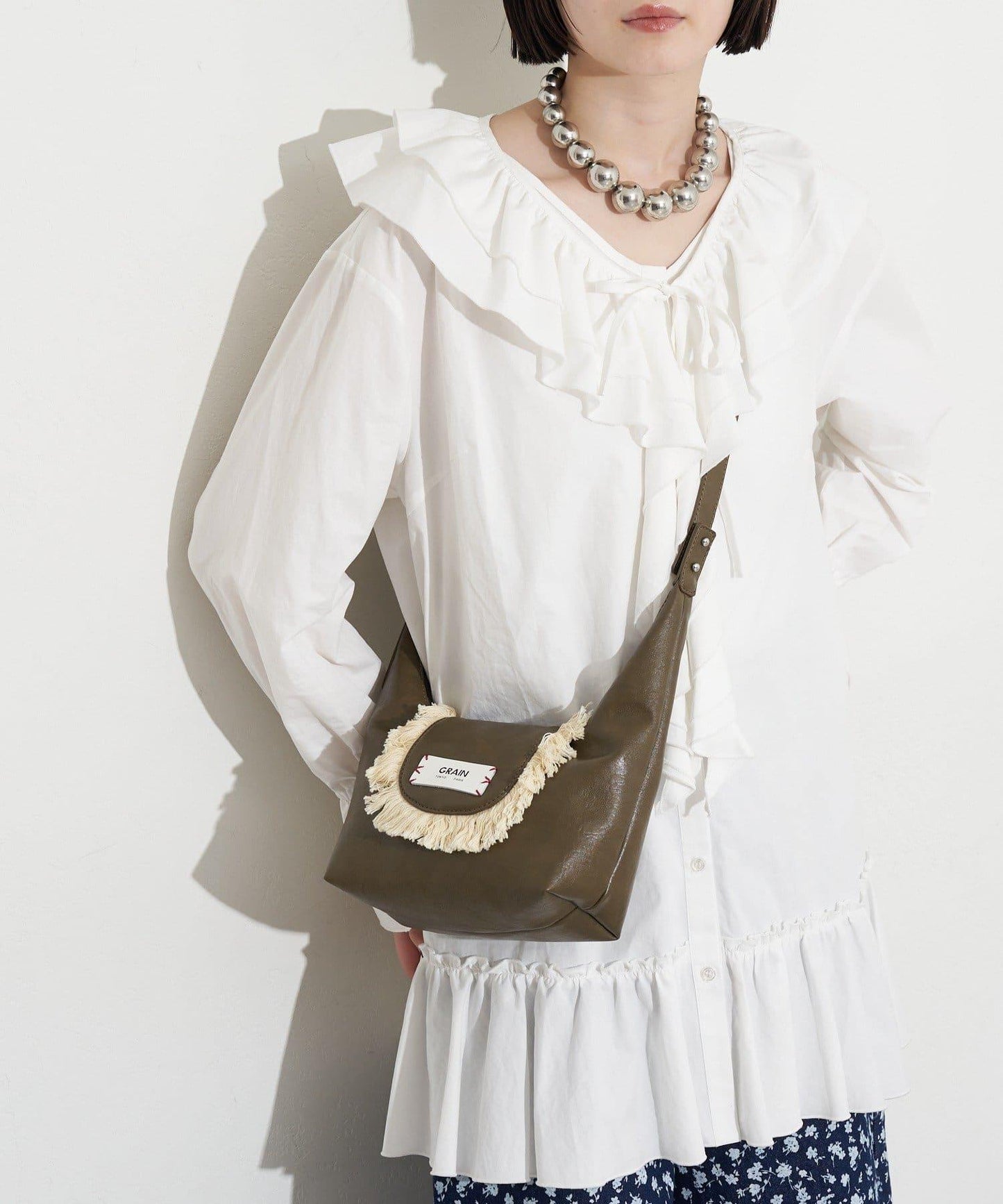 GRAIN 流蘇 2WAY 迷你斜挎包