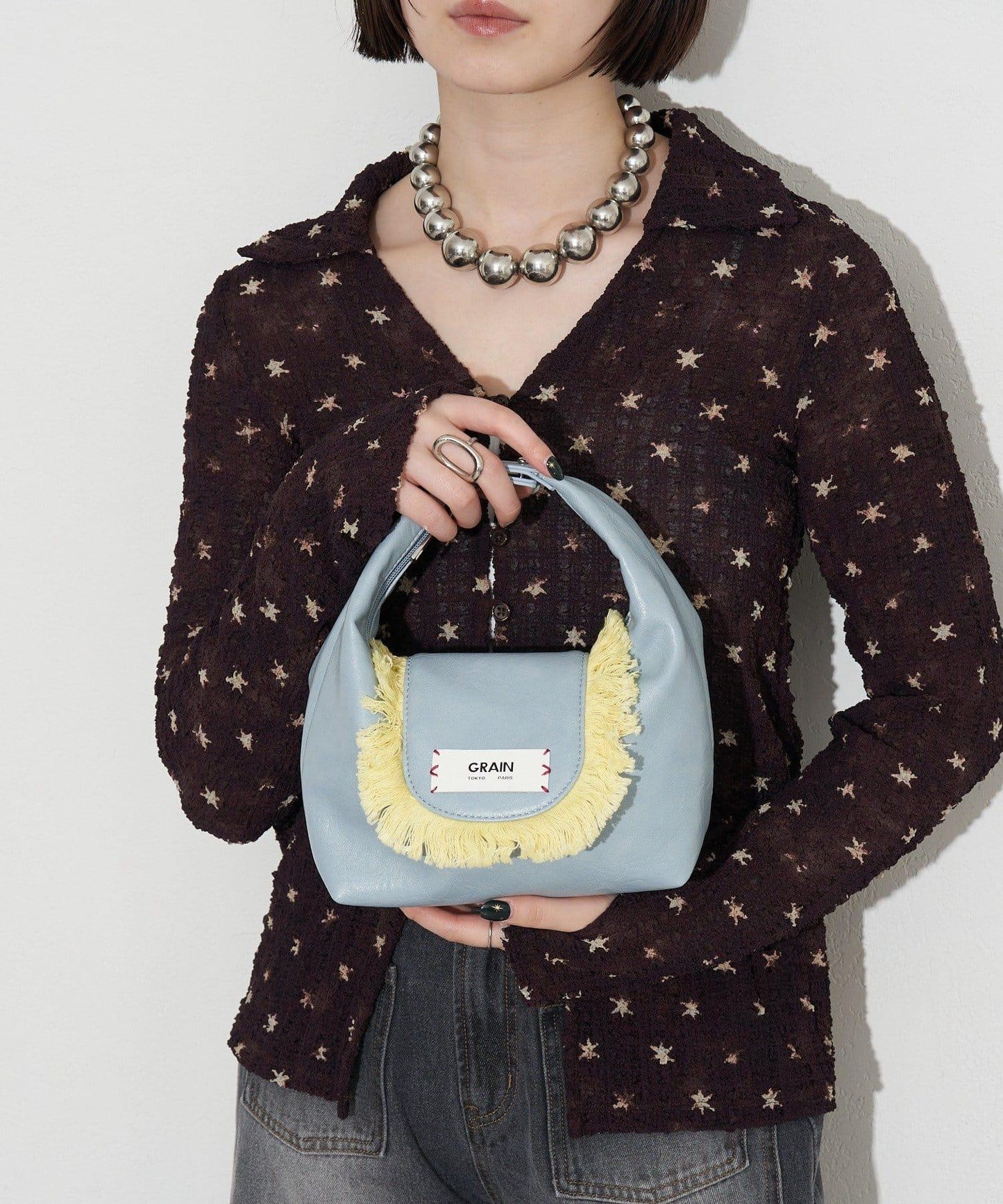 GRAIN 流蘇 2WAY 迷你斜挎包