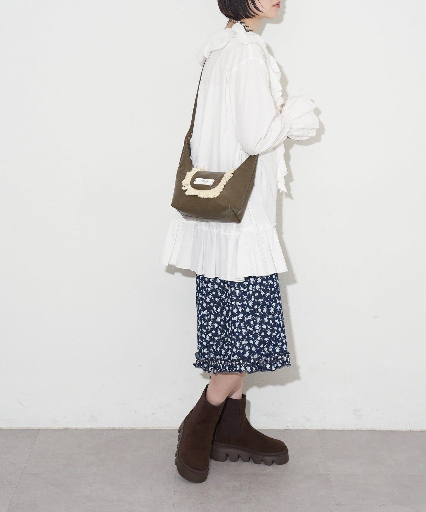 GRAIN 流蘇 2WAY 迷你斜挎包