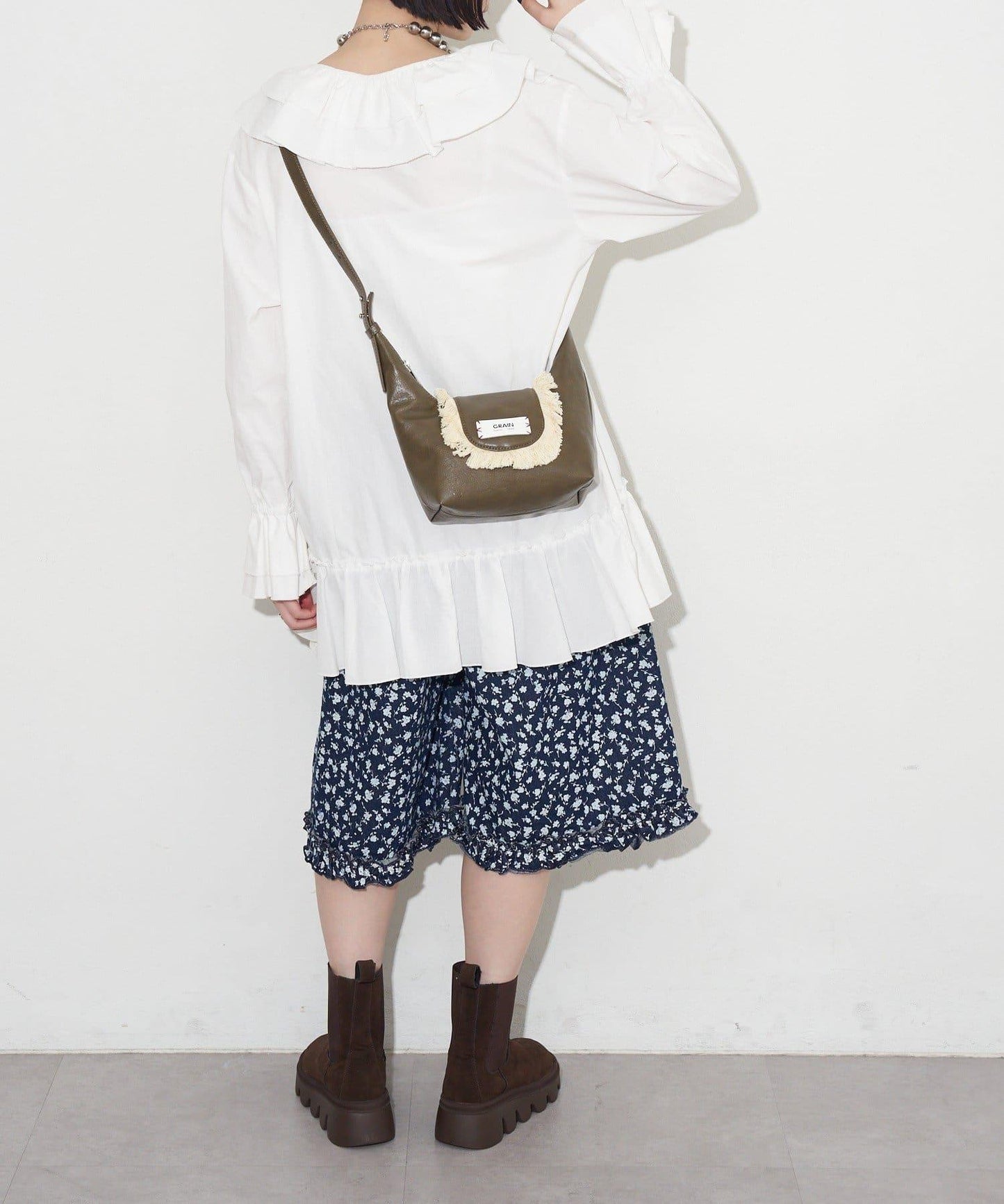 GRAIN 流蘇 2WAY 迷你斜挎包