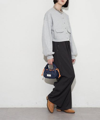 GRAIN/グレイン 復古走線 迷你束口手提包