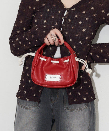 GRAIN/グレイン 復古走線 迷你束口手提包