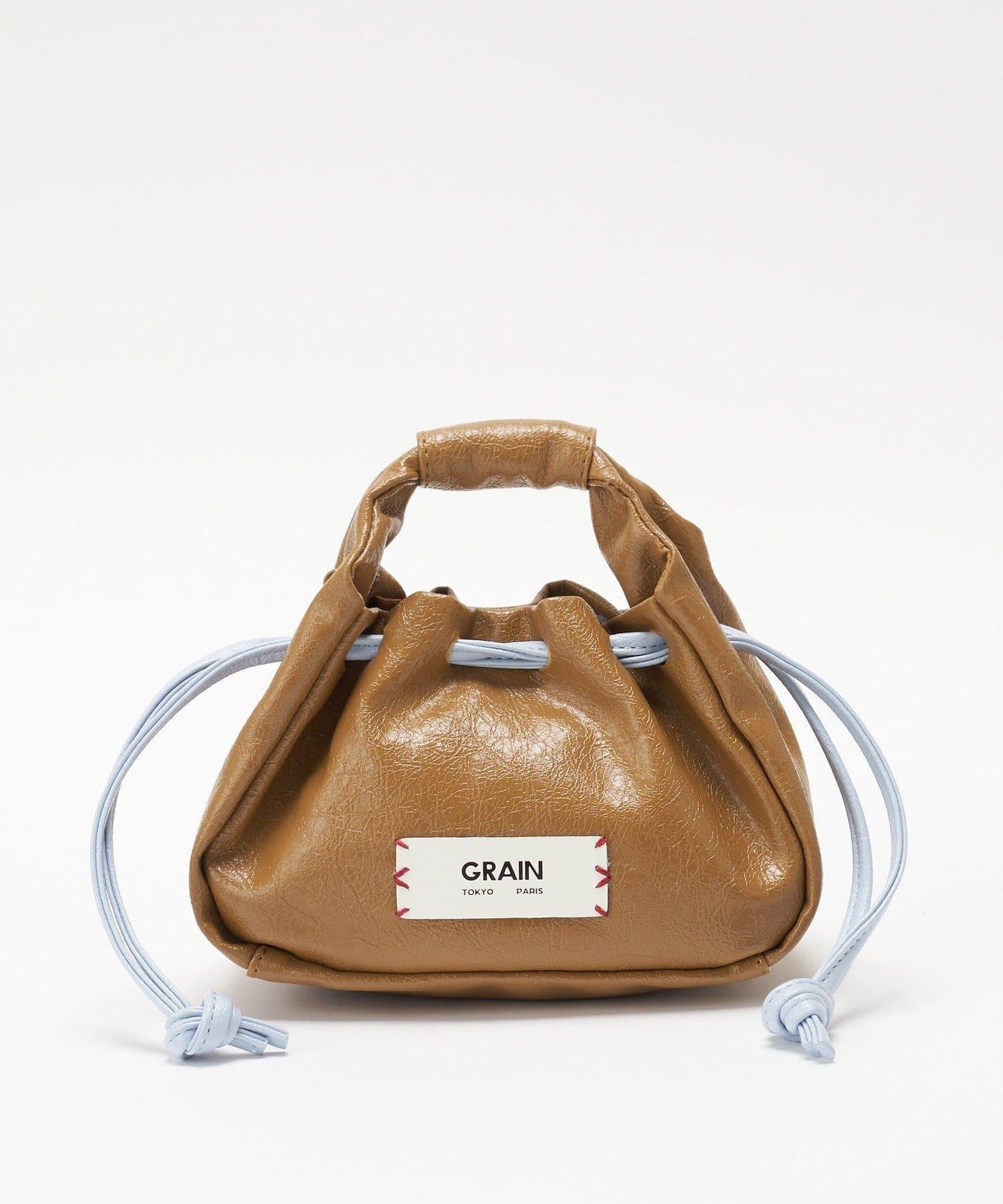 GRAIN/グレイン 復古走線 迷你束口手提包