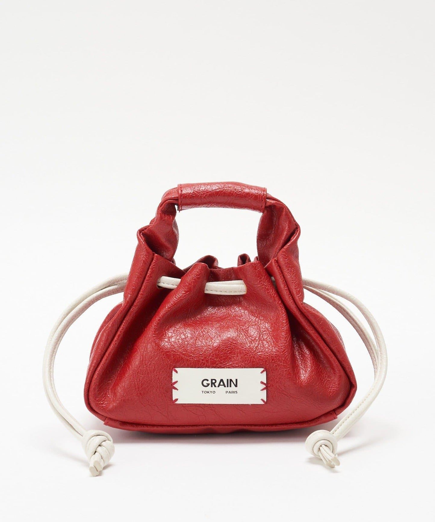GRAIN/グレイン 復古走線 迷你束口手提包