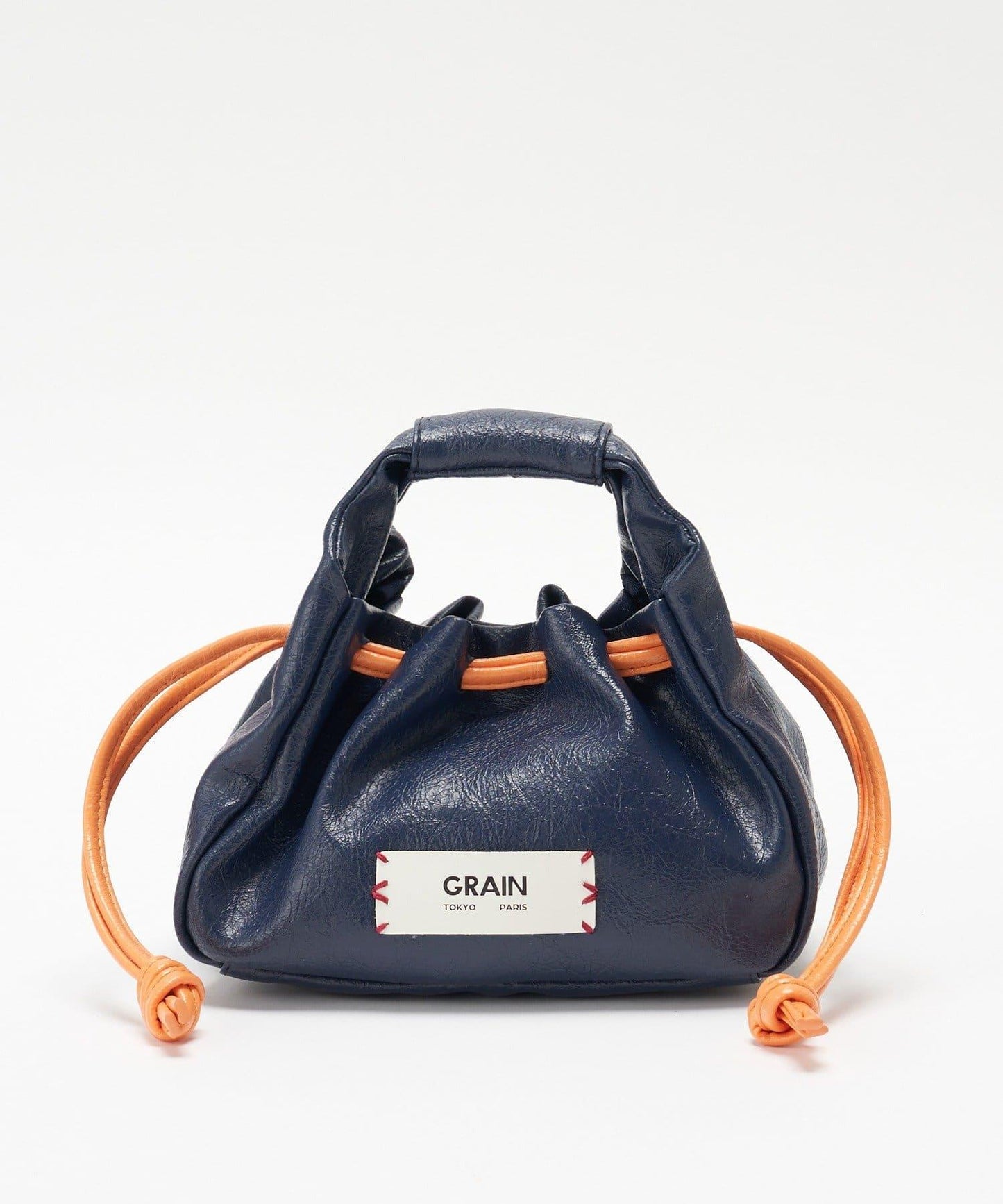 GRAIN/グレイン 復古走線 迷你束口手提包