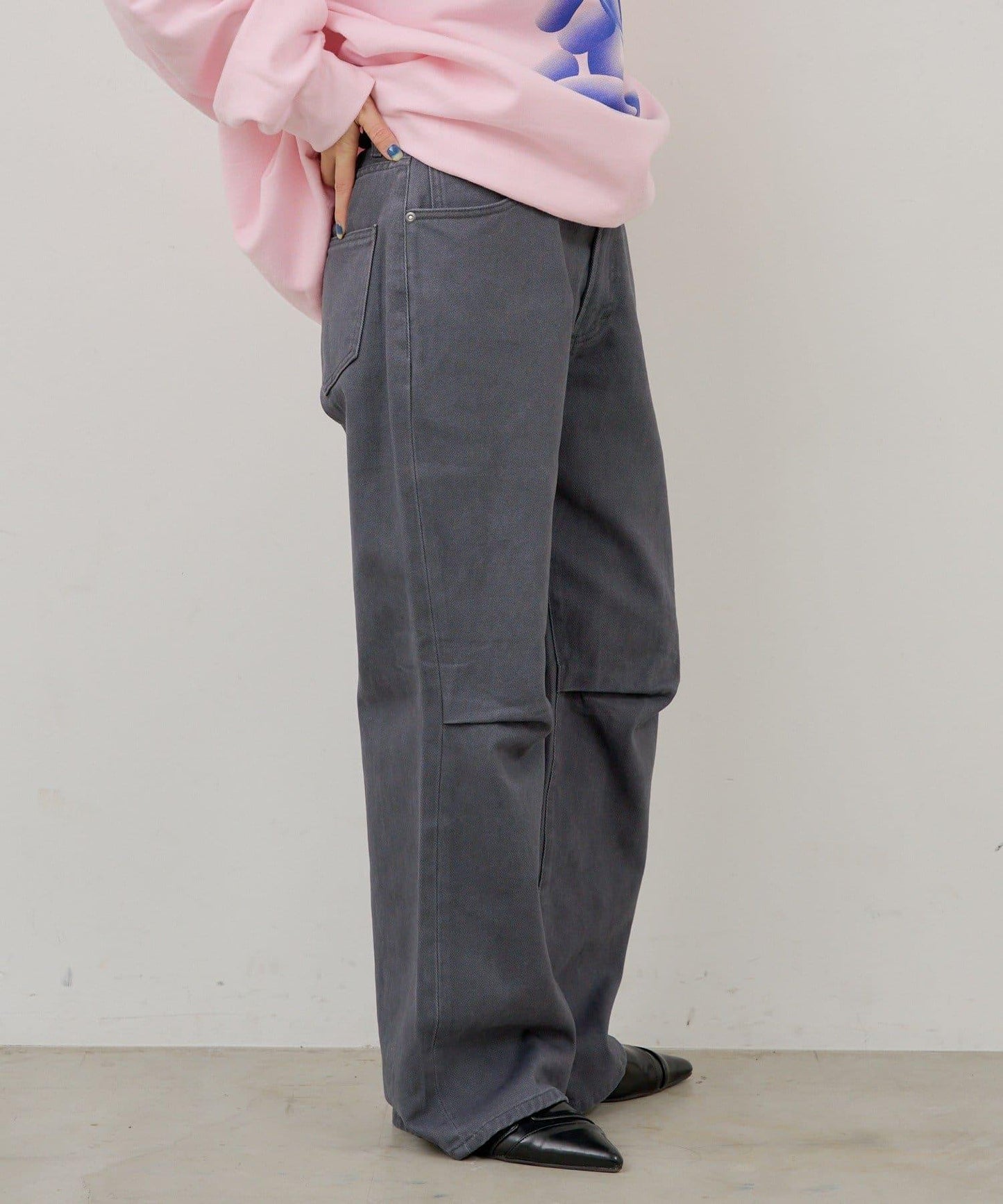 WHIMSIC 雙尺碼可選 可成套搭配 膝褶設計 棉質斜紋 褲子