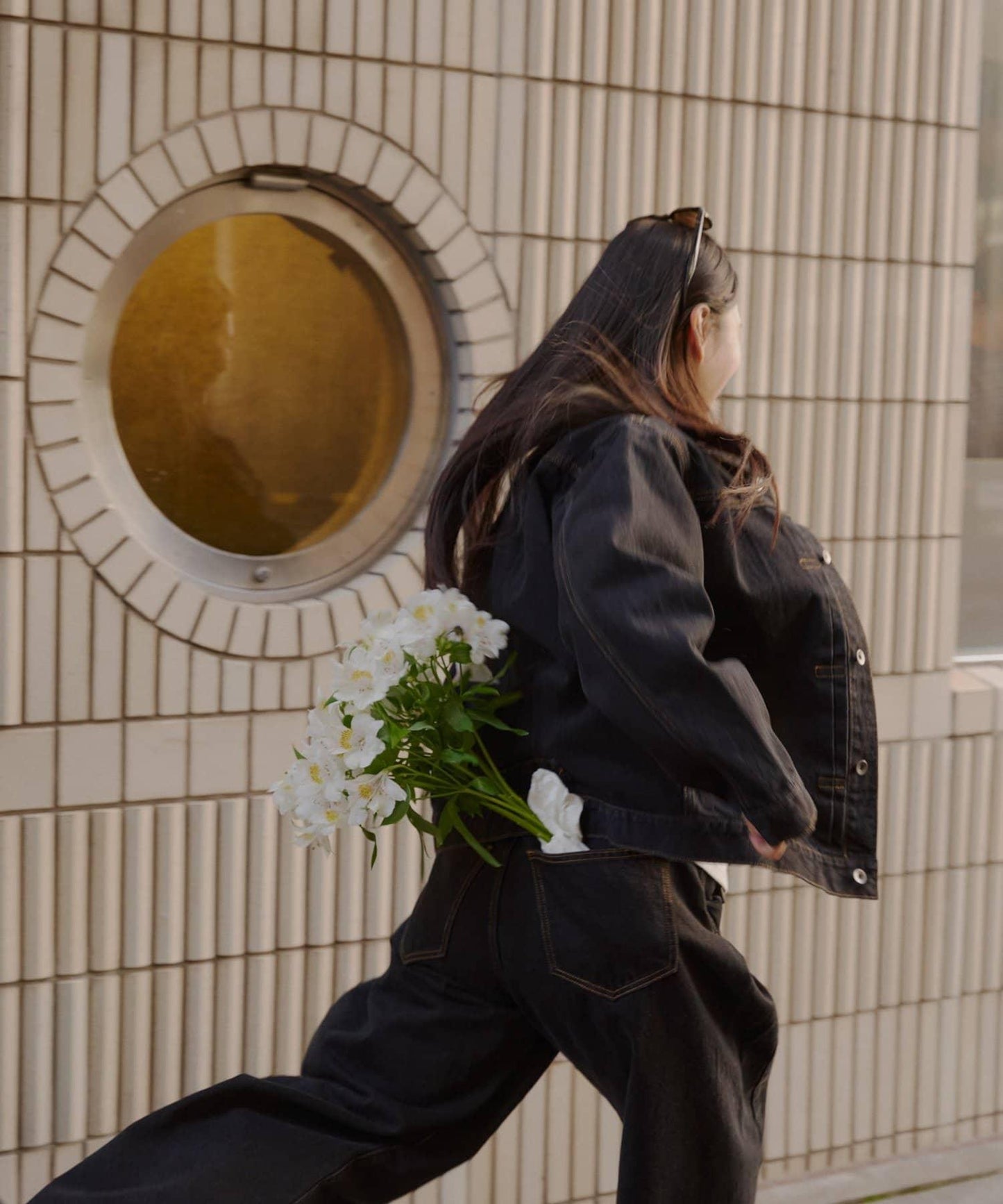 WHIMSIC 雙尺碼 可成套搭配 側褶 牛仔 牛仔褲