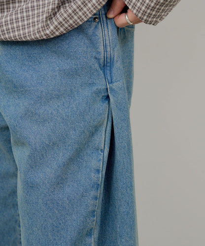 WHIMSIC 雙尺碼 可成套搭配 側褶 牛仔 牛仔褲