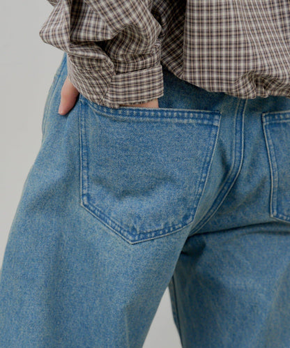 WHIMSIC 雙尺碼 可成套搭配 側褶 牛仔 牛仔褲