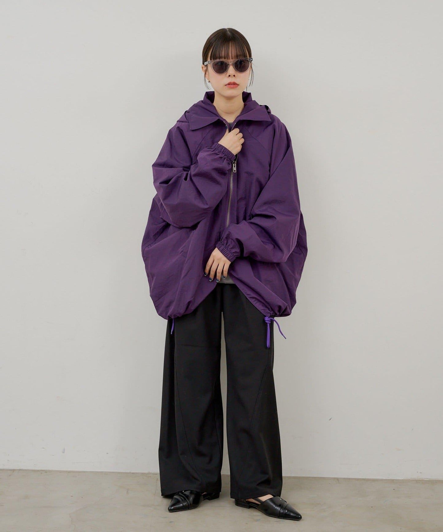 WHIMSIC 尼龍拉鍊連帽外套