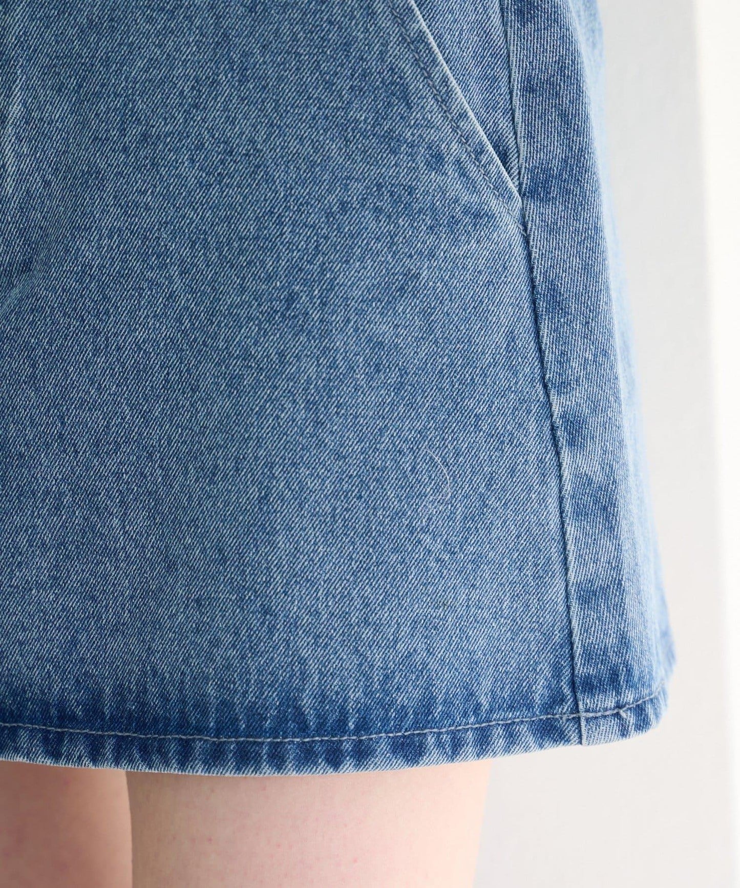 成套搭配 翻蓋設計 牛仔 迷你半身裙