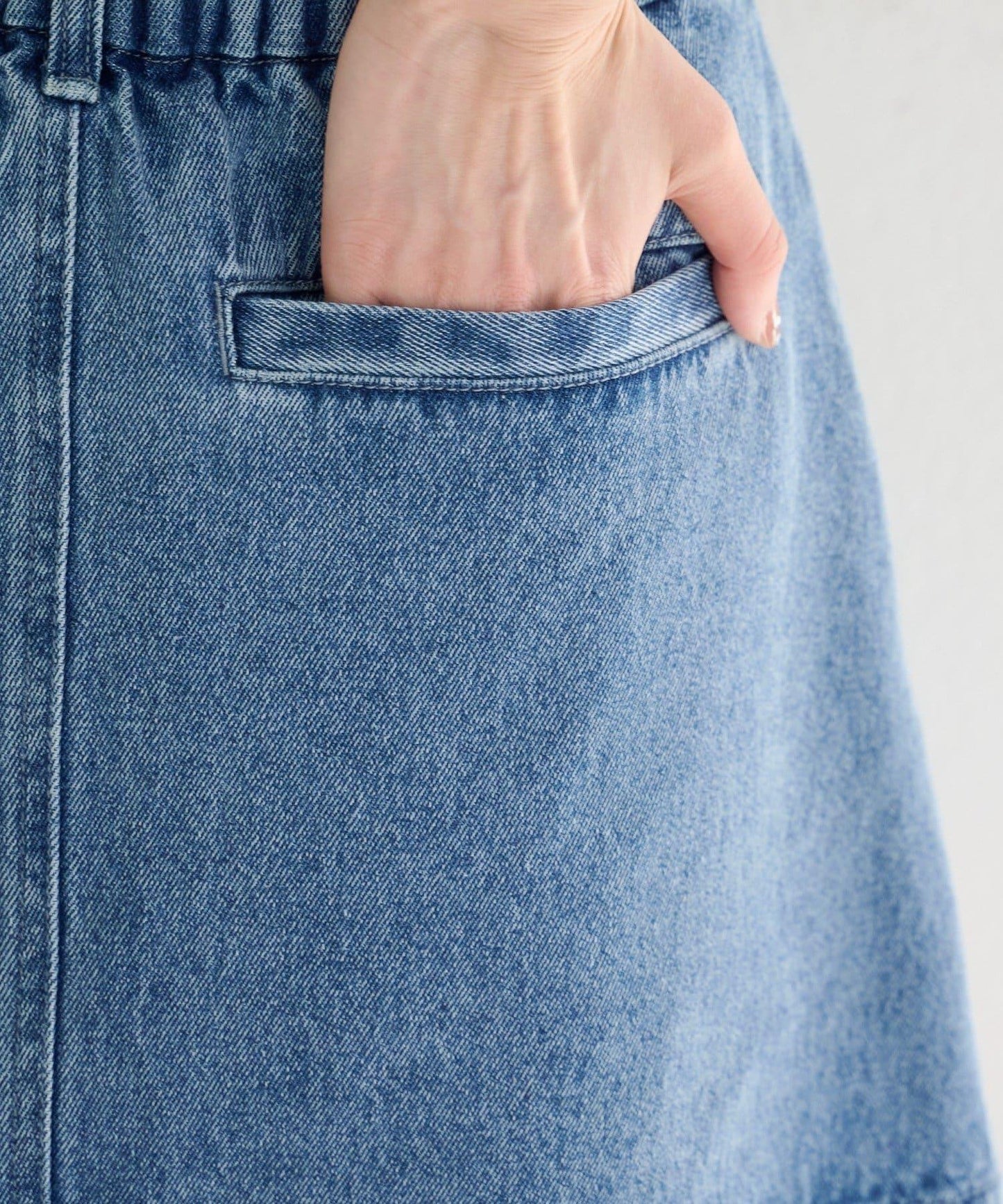 成套搭配 翻蓋設計 牛仔 迷你半身裙