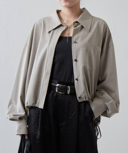 泡泡袖設計襯衫