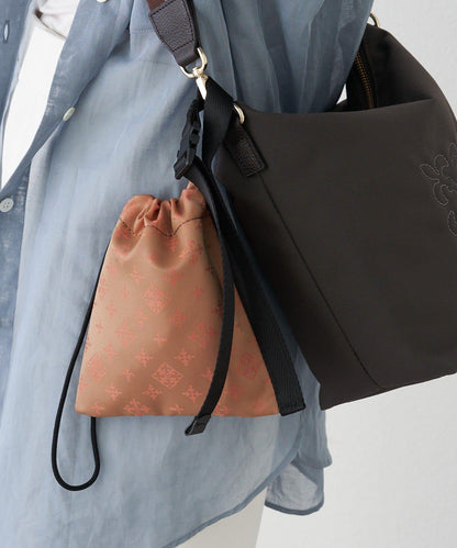 尼龍提花抽繩收納包 S款